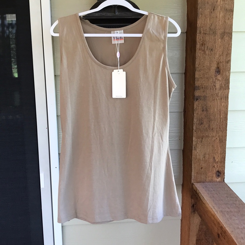 Noelle Tan Camel Tan Khaki Tank Top